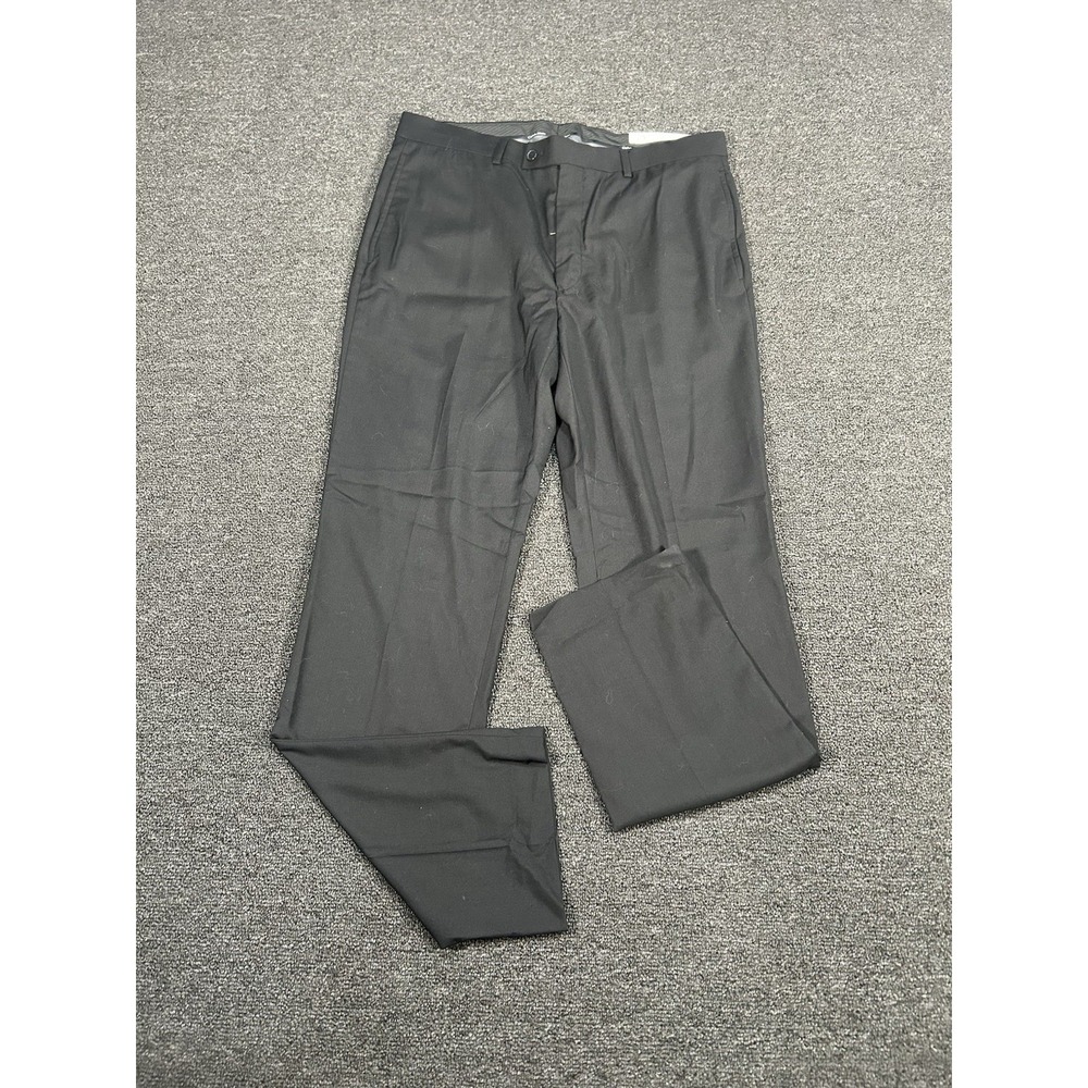 New Calvin‎ Klein X Slim Fit Dress Pants Men's 34x32 Black Performance Stretch